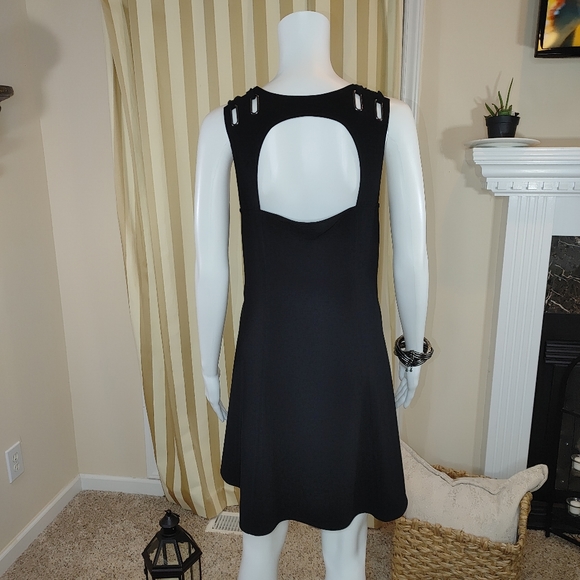 NEW! FREE PEOPLE BABY LOVE GROMMET DRESS, BLACK M - Picture 8 of 11